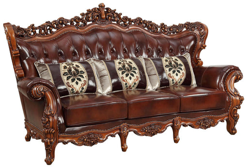 Acme Furniture Eustoma Sofa in Cherry and Walnut 53065 - Premium Sofa from ACME East - Just $5432.70! Shop now at Furniture Wholesale Plus  We are the best furniture store in Nashville, Hendersonville, Goodlettsville, Madison, Antioch, Mount Juliet, Lebanon, Gallatin, Springfield, Murfreesboro, Franklin, Brentwood