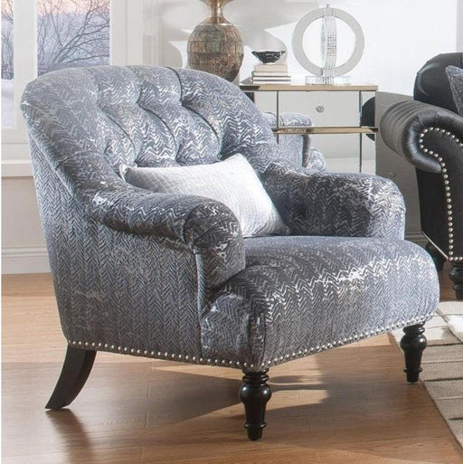 Acme Furniture Gaura Chair in Dark Gray Velvet 53092 - Premium Chair from ACME East - Just $781.95! Shop now at Furniture Wholesale Plus  We are the best furniture store in Nashville, Hendersonville, Goodlettsville, Madison, Antioch, Mount Juliet, Lebanon, Gallatin, Springfield, Murfreesboro, Franklin, Brentwood