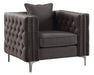 Acme Furniture Gillian II Chair in Dark Gray 53389 - Premium Chair from ACME East - Just $622.05! Shop now at Furniture Wholesale Plus  We are the best furniture store in Nashville, Hendersonville, Goodlettsville, Madison, Antioch, Mount Juliet, Lebanon, Gallatin, Springfield, Murfreesboro, Franklin, Brentwood