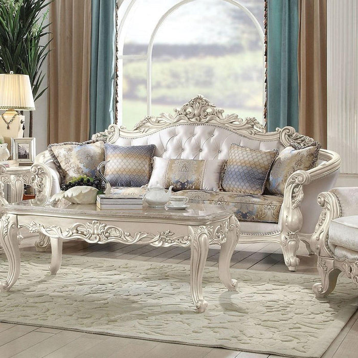 Acme Furniture Gorsedd Sofa in Antique White 52440 - Premium Sofa from ACME East - Just $4075.50! Shop now at Furniture Wholesale Plus  We are the best furniture store in Nashville, Hendersonville, Goodlettsville, Madison, Antioch, Mount Juliet, Lebanon, Gallatin, Springfield, Murfreesboro, Franklin, Brentwood