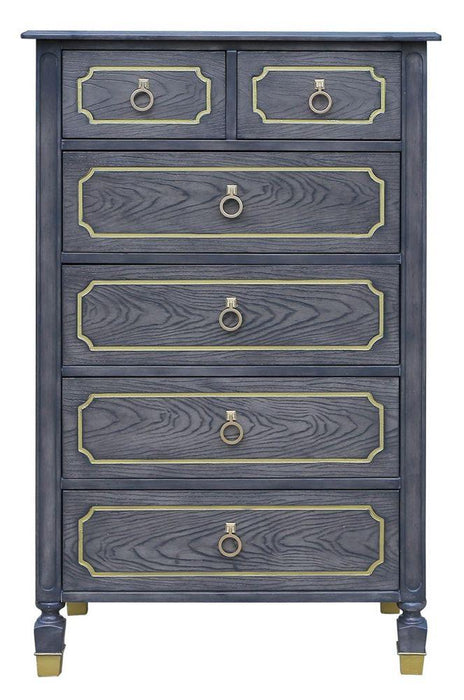 Acme Furniture House Marchese 6-Drawer Chest in Tobacco 28906 - Premium Chest from ACME East - Just $758.55! Shop now at Furniture Wholesale Plus  We are the best furniture store in Nashville, Hendersonville, Goodlettsville, Madison, Antioch, Mount Juliet, Lebanon, Gallatin, Springfield, Murfreesboro, Franklin, Brentwood