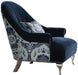 Acme Furniture Jaborosa Chair with 1 Pillow in Blue 50347 - Premium Chair from ACME East - Just $781.95! Shop now at Furniture Wholesale Plus  We are the best furniture store in Nashville, Hendersonville, Goodlettsville, Madison, Antioch, Mount Juliet, Lebanon, Gallatin, Springfield, Murfreesboro, Franklin, Brentwood