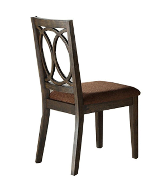 Acme Furniture Jameson Side Chair (Set of 2) in Brown Fabric & Espresso 62322 - Premium Side Chair from ACME East - Just $253.50! Shop now at Furniture Wholesale Plus  We are the best furniture store in Nashville, Hendersonville, Goodlettsville, Madison, Antioch, Mount Juliet, Lebanon, Gallatin, Springfield, Murfreesboro, Franklin, Brentwood