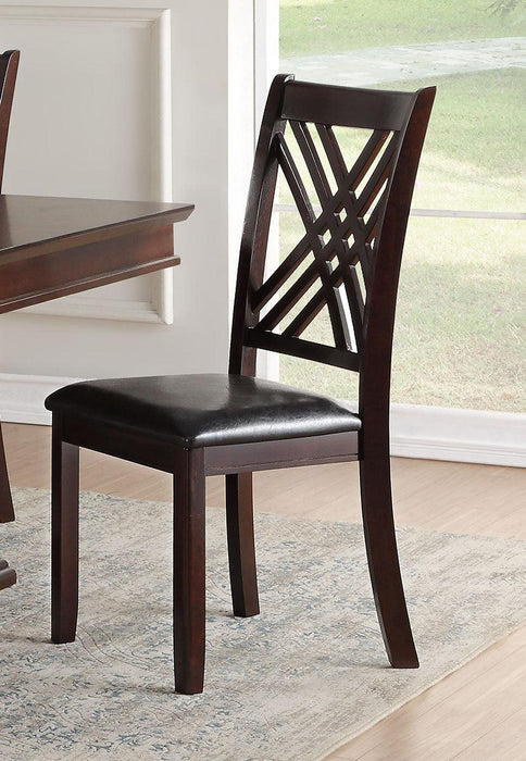 Acme Furniture Katrien Side Chair in Black and Espresso (Set of 2) 71857 - Premium Side Chair from ACME East - Just $292.50! Shop now at Furniture Wholesale Plus  We are the best furniture store in Nashville, Hendersonville, Goodlettsville, Madison, Antioch, Mount Juliet, Lebanon, Gallatin, Springfield, Murfreesboro, Franklin, Brentwood