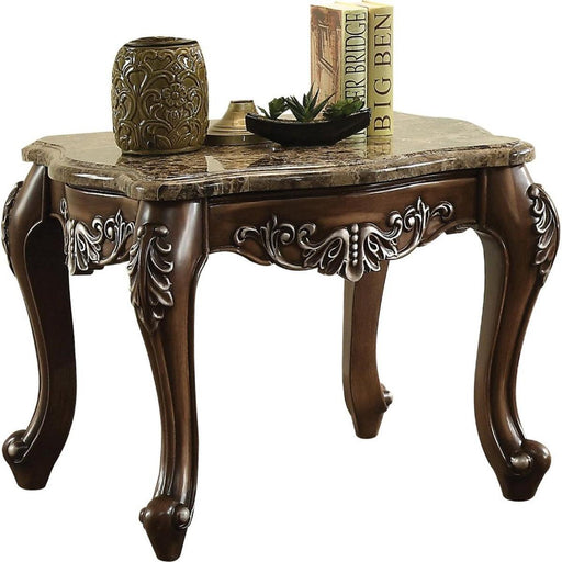 Acme Furniture Latisha End Table in Marble/Antique Oak 82147 - Premium End Table from ACME East - Just $668.85! Shop now at Furniture Wholesale Plus  We are the best furniture store in Nashville, Hendersonville, Goodlettsville, Madison, Antioch, Mount Juliet, Lebanon, Gallatin, Springfield, Murfreesboro, Franklin, Brentwood