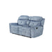 Acme Furniture Mariana Motion Loveseat in Silver Blue 55036 - Premium Loveseat from ACME East - Just $1585.35! Shop now at Furniture Wholesale Plus  We are the best furniture store in Nashville, Hendersonville, Goodlettsville, Madison, Antioch, Mount Juliet, Lebanon, Gallatin, Springfield, Murfreesboro, Franklin, Brentwood