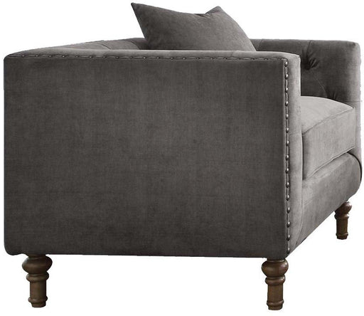 Acme Furniture Sidonia Arm Chair in Gray Velvet 53582 - Premium Chair from ACME East - Just $690.30! Shop now at Furniture Wholesale Plus  We are the best furniture store in Nashville, Hendersonville, Goodlettsville, Madison, Antioch, Mount Juliet, Lebanon, Gallatin, Springfield, Murfreesboro, Franklin, Brentwood