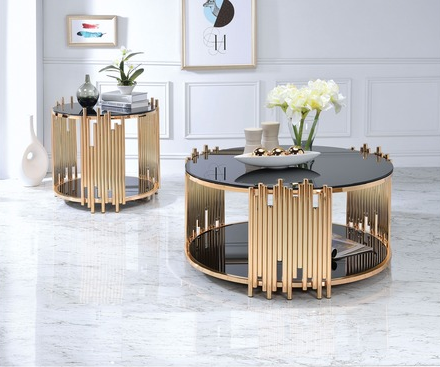 Acme Furniture Tanquin End Table in Gold/Black 84492 - Premium End Table from ACME East - Just $555.75! Shop now at Furniture Wholesale Plus  We are the best furniture store in Nashville, Hendersonville, Goodlettsville, Madison, Antioch, Mount Juliet, Lebanon, Gallatin, Springfield, Murfreesboro, Franklin, Brentwood
