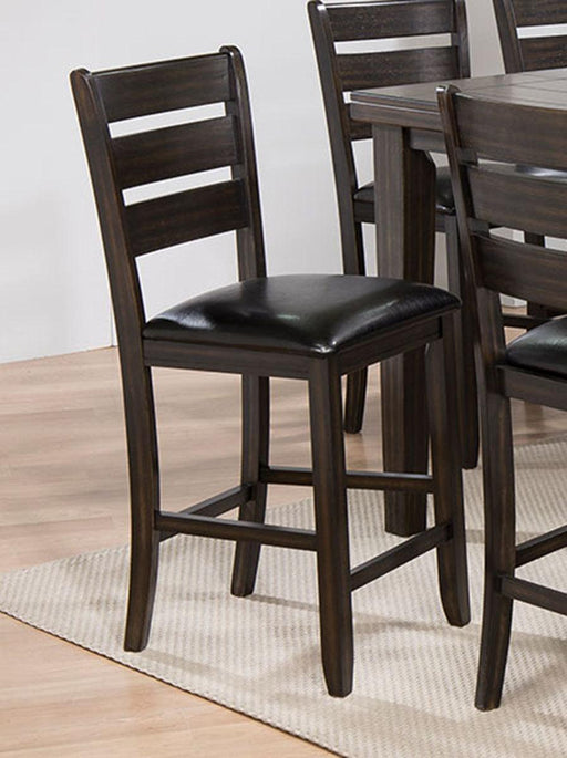 Acme Furniture Urbana Counter Height Chair in Black and Espresso (Set of 2) 74633 - Premium Chair from ACME East - Just $249.60! Shop now at Furniture Wholesale Plus  We are the best furniture store in Nashville, Hendersonville, Goodlettsville, Madison, Antioch, Mount Juliet, Lebanon, Gallatin, Springfield, Murfreesboro, Franklin, Brentwood