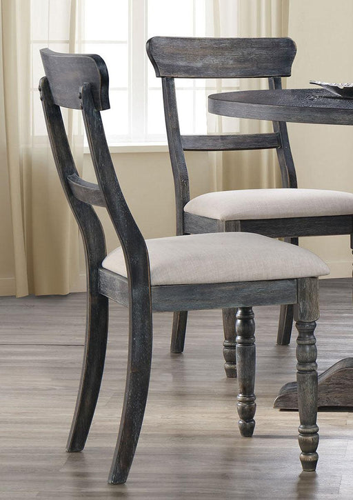 Acme Furniture Wallace Side Chair in Light Brown and Weathered Gray (Set of 2) 74642 - Premium Side Chair from ACME East - Just $259.35! Shop now at Furniture Wholesale Plus  We are the best furniture store in Nashville, Hendersonville, Goodlettsville, Madison, Antioch, Mount Juliet, Lebanon, Gallatin, Springfield, Murfreesboro, Franklin, Brentwood