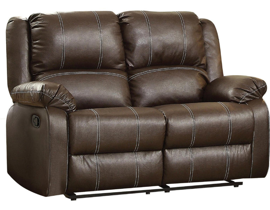 Acme Furniture Zuriel Motion Loveseat in Brown 52281 - Premium Loveseat from ACME East - Just $811.20! Shop now at Furniture Wholesale Plus  We are the best furniture store in Nashville, Hendersonville, Goodlettsville, Madison, Antioch, Mount Juliet, Lebanon, Gallatin, Springfield, Murfreesboro, Franklin, Brentwood