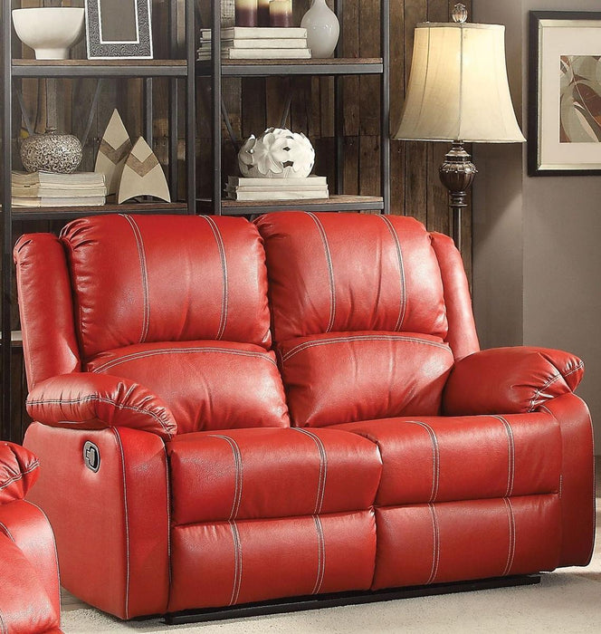 Acme Furniture Zuriel Motion Loveseat in Red 52151 - Premium Loveseat from ACME East - Just $811.20! Shop now at Furniture Wholesale Plus  We are the best furniture store in Nashville, Hendersonville, Goodlettsville, Madison, Antioch, Mount Juliet, Lebanon, Gallatin, Springfield, Murfreesboro, Franklin, Brentwood