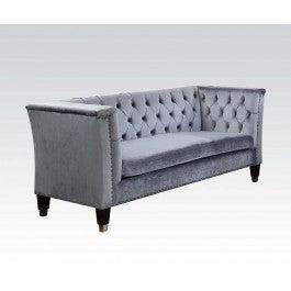 Acme Honor Loveseat in Blue-Gray Velvet 52786 - Premium Loveseat from ACME East - Just $1189.50! Shop now at Furniture Wholesale Plus  We are the best furniture store in Nashville, Hendersonville, Goodlettsville, Madison, Antioch, Mount Juliet, Lebanon, Gallatin, Springfield, Murfreesboro, Franklin, Brentwood