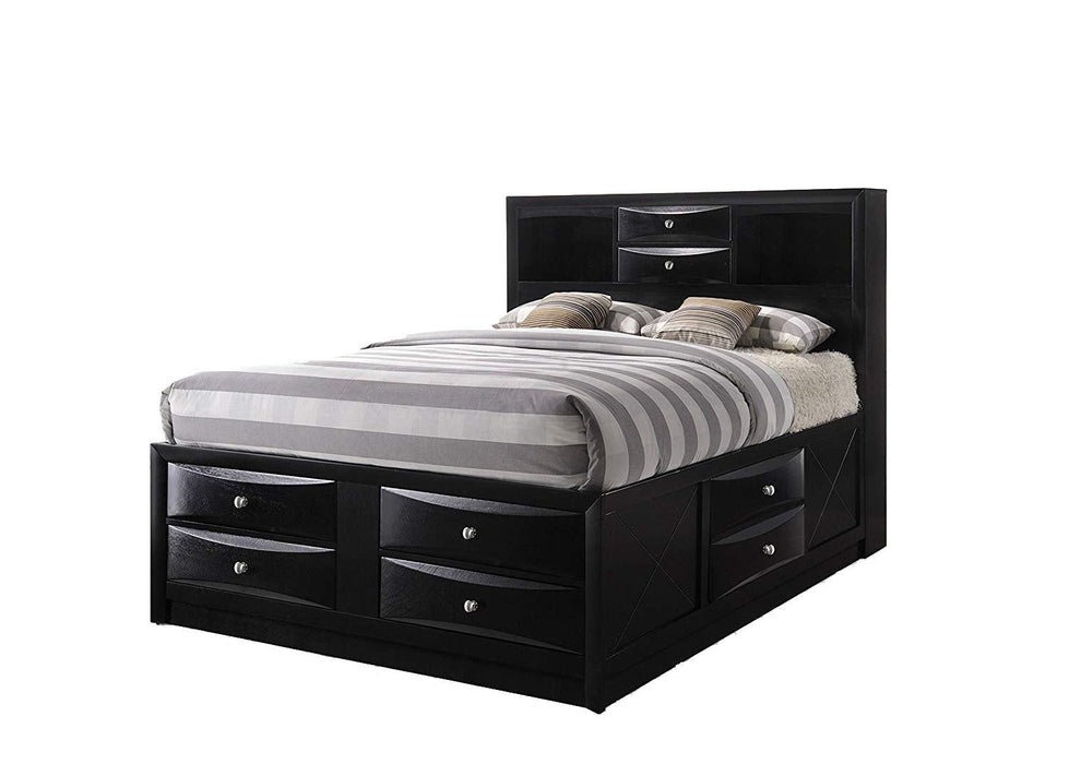 Acme Ireland Full Storage Bed in Black 21620F - Premium Bed from ACME East - Just $1275.30! Shop now at Furniture Wholesale Plus  We are the best furniture store in Nashville, Hendersonville, Goodlettsville, Madison, Antioch, Mount Juliet, Lebanon, Gallatin, Springfield, Murfreesboro, Franklin, Brentwood