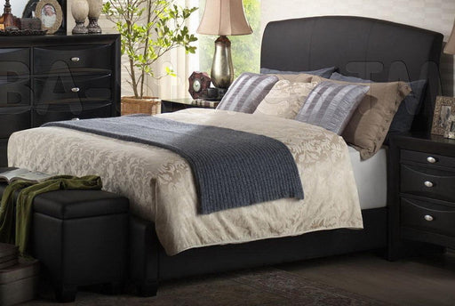 Acme Ireland Full PU Panel Bed with Rounded Headboard in Black 14440F - Premium Bed from ACME East - Just $442.65! Shop now at Furniture Wholesale Plus  We are the best furniture store in Nashville, Hendersonville, Goodlettsville, Madison, Antioch, Mount Juliet, Lebanon, Gallatin, Springfield, Murfreesboro, Franklin, Brentwood