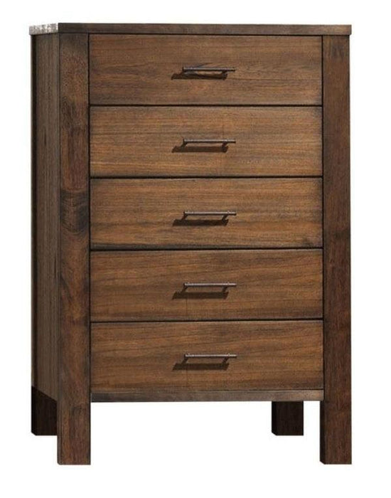 Acme Merrilee 5-Drawer Chest in Oak 21686 - Premium Chest from ACME East - Just $538.20! Shop now at Furniture Wholesale Plus  We are the best furniture store in Nashville, Hendersonville, Goodlettsville, Madison, Antioch, Mount Juliet, Lebanon, Gallatin, Springfield, Murfreesboro, Franklin, Brentwood