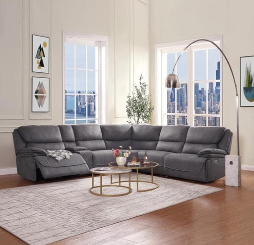 Acme Neelix Power Motion Sectional Sofa in Seal Gray 55120 - Premium Sectional from ACME East - Just $4356.30! Shop now at Furniture Wholesale Plus  We are the best furniture store in Nashville, Hendersonville, Goodlettsville, Madison, Antioch, Mount Juliet, Lebanon, Gallatin, Springfield, Murfreesboro, Franklin, Brentwood