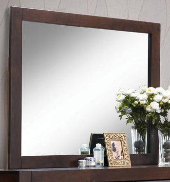 Acme Oberreit Mirror in Walnut 25794 - Premium Mirror from ACME East - Just $113.10! Shop now at Furniture Wholesale Plus  We are the best furniture store in Nashville, Hendersonville, Goodlettsville, Madison, Antioch, Mount Juliet, Lebanon, Gallatin, Springfield, Murfreesboro, Franklin, Brentwood