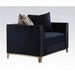 Acme Phaedra Chair with 2 Pillows in Blue Fabric 52832 - Premium Chair from ACME East - Just $1084.20! Shop now at Furniture Wholesale Plus  We are the best furniture store in Nashville, Hendersonville, Goodlettsville, Madison, Antioch, Mount Juliet, Lebanon, Gallatin, Springfield, Murfreesboro, Franklin, Brentwood
