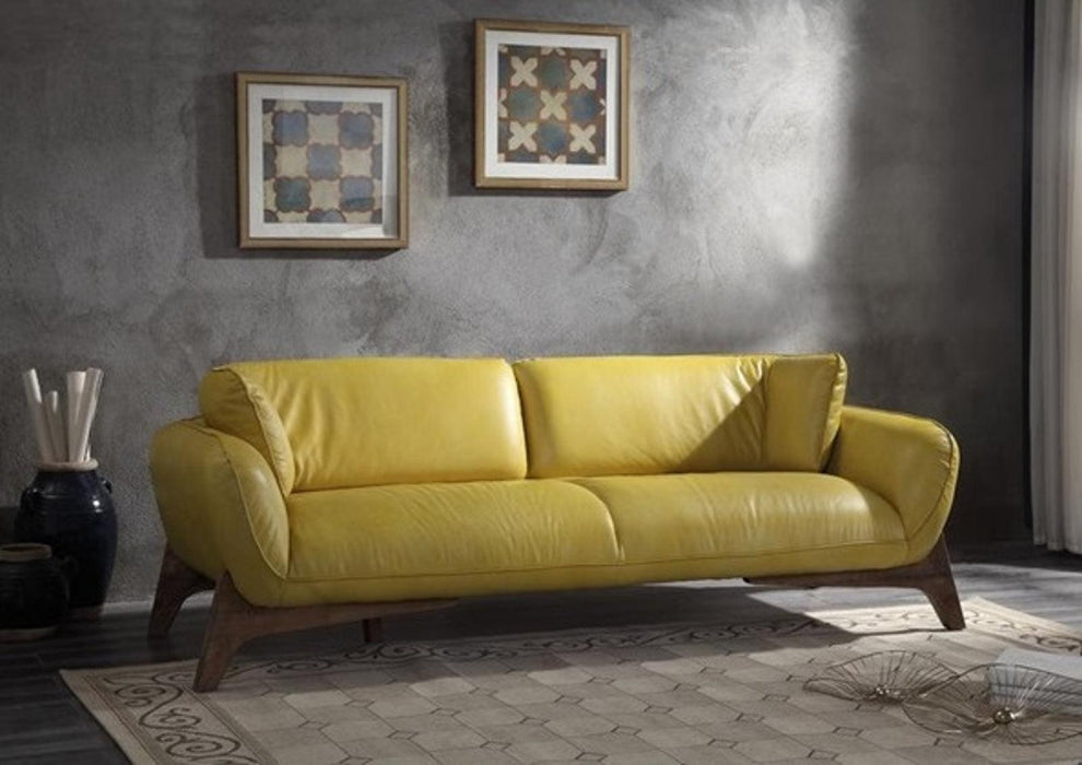Acme Pesach Sofa in Mustard 55075 - Premium Sofa from ACME East - Just $4564.95! Shop now at Furniture Wholesale Plus  We are the best furniture store in Nashville, Hendersonville, Goodlettsville, Madison, Antioch, Mount Juliet, Lebanon, Gallatin, Springfield, Murfreesboro, Franklin, Brentwood