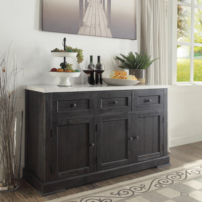 Nolan White Marble & Salvage Dark Oak Server - Premium Server from ACME East - Just $1331.85! Shop now at Furniture Wholesale Plus  We are the best furniture store in Nashville, Hendersonville, Goodlettsville, Madison, Antioch, Mount Juliet, Lebanon, Gallatin, Springfield, Murfreesboro, Franklin, Brentwood