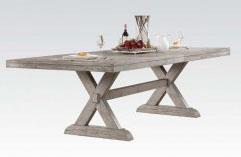 Acme Rocky Rectangular Dining Table in Gray Oak 72860 - Premium Dining Table from ACME East - Just $1171.95! Shop now at Furniture Wholesale Plus  We are the best furniture store in Nashville, Hendersonville, Goodlettsville, Madison, Antioch, Mount Juliet, Lebanon, Gallatin, Springfield, Murfreesboro, Franklin, Brentwood
