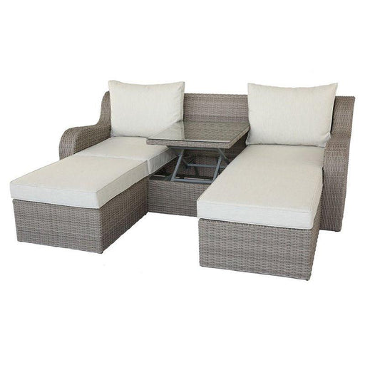 Acme Salena Sofa Bed with Coffee Table in Beige/Gray 45010 - Premium Sofa Bed from ACME East - Just $2123.55! Shop now at Furniture Wholesale Plus  We are the best furniture store in Nashville, Hendersonville, Goodlettsville, Madison, Antioch, Mount Juliet, Lebanon, Gallatin, Springfield, Murfreesboro, Franklin, Brentwood