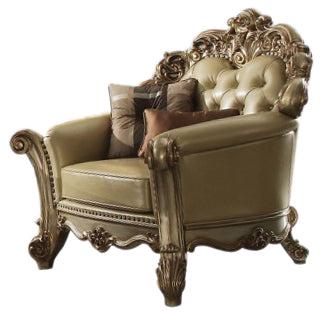 Acme Vendome Chair w/ 2 Pillows in Gold Patina 53002 - Premium Chair from ACME East - Just $2776.80! Shop now at Furniture Wholesale Plus  We are the best furniture store in Nashville, Hendersonville, Goodlettsville, Madison, Antioch, Mount Juliet, Lebanon, Gallatin, Springfield, Murfreesboro, Franklin, Brentwood
