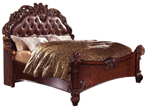 Acme Vendome California King Panel Bed with Button Tufted Headboard in Cherry 21994CK - Premium Bed from ACME East - Just $4779.45! Shop now at Furniture Wholesale Plus  We are the best furniture store in Nashville, Hendersonville, Goodlettsville, Madison, Antioch, Mount Juliet, Lebanon, Gallatin, Springfield, Murfreesboro, Franklin, Brentwood