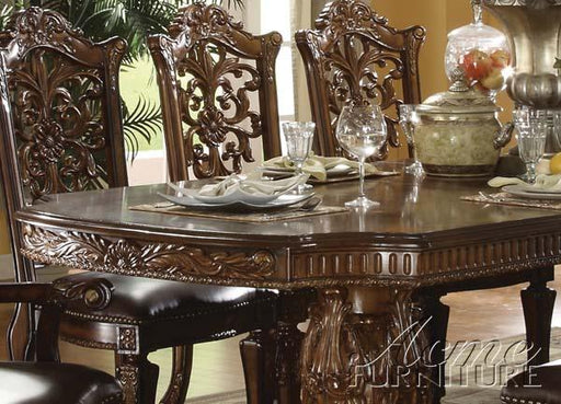 Acme Vendome Double Pedestal Dining Table in Cherry - Premium Dining Table from ACME East - Just $2574! Shop now at Furniture Wholesale Plus  We are the best furniture store in Nashville, Hendersonville, Goodlettsville, Madison, Antioch, Mount Juliet, Lebanon, Gallatin, Springfield, Murfreesboro, Franklin, Brentwood