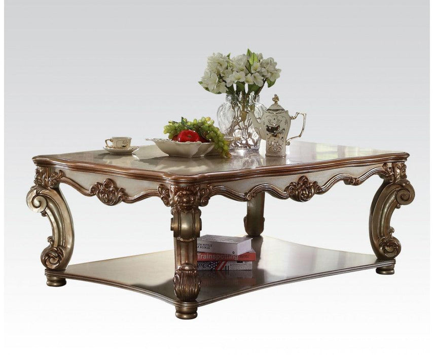 Acme Vendome Coffee Table in Gold Patina 83000 - Premium Coffee Table from ACME East - Just $994.50! Shop now at Furniture Wholesale Plus  We are the best furniture store in Nashville, Hendersonville, Goodlettsville, Madison, Antioch, Mount Juliet, Lebanon, Gallatin, Springfield, Murfreesboro, Franklin, Brentwood