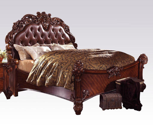 Acme Vendome King Panel Bed with Button Tufted Headboard in Cherry 21997EK - Premium Bed from ACME East - Just $4779.45! Shop now at Furniture Wholesale Plus  We are the best furniture store in Nashville, Hendersonville, Goodlettsville, Madison, Antioch, Mount Juliet, Lebanon, Gallatin, Springfield, Murfreesboro, Franklin, Brentwood