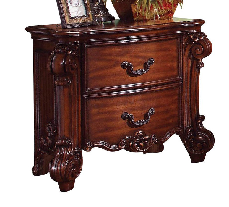 Acme Vendome Traditional Two Drawer Nightstand in Cherry 22003 CLOSEOUT - Premium Nightstand from ACME East - Just $1006.20! Shop now at Furniture Wholesale Plus  We are the best furniture store in Nashville, Hendersonville, Goodlettsville, Madison, Antioch, Mount Juliet, Lebanon, Gallatin, Springfield, Murfreesboro, Franklin, Brentwood