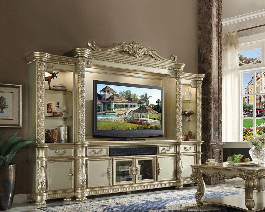 Acme Vendome TV Console in Gold Patina 91313 - Premium TV Console from ACME East - Just $2129.40! Shop now at Furniture Wholesale Plus  We are the best furniture store in Nashville, Hendersonville, Goodlettsville, Madison, Antioch, Mount Juliet, Lebanon, Gallatin, Springfield, Murfreesboro, Franklin, Brentwood