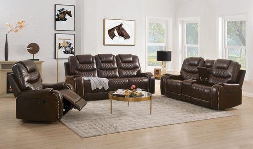 Braylon Brown PU Sofa+Loveseat (Motion) - Premium Living Room Set from ACME East - Just $2893.80! Shop now at Furniture Wholesale Plus  We are the best furniture store in Nashville, Hendersonville, Goodlettsville, Madison, Antioch, Mount Juliet, Lebanon, Gallatin, Springfield, Murfreesboro, Franklin, Brentwood