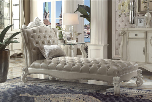 Versailles Vintage Gray PU & Bone White Chaise & Pillow - Premium Chaise from ACME East - Just $1846.65! Shop now at Furniture Wholesale Plus  We are the best furniture store in Nashville, Hendersonville, Goodlettsville, Madison, Antioch, Mount Juliet, Lebanon, Gallatin, Springfield, Murfreesboro, Franklin, Brentwood