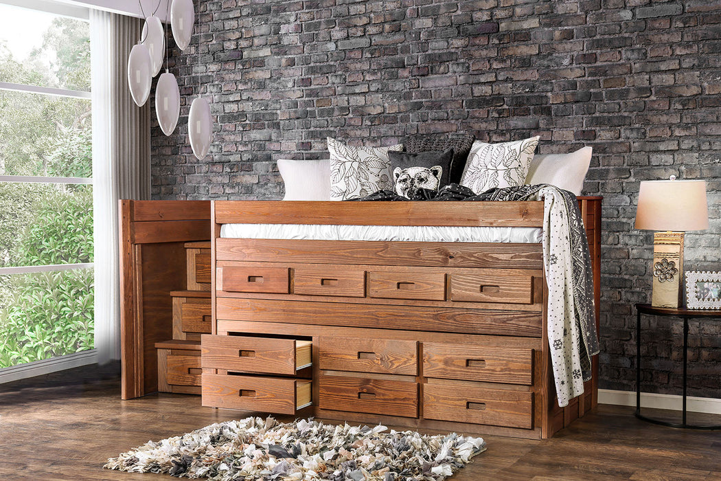 CLEO Twin Captain Bed w/ 1 Slat Kit (*Mattress Ready) - Premium Bedroom Set from FOA East - Just $1987.05! Shop now at Furniture Wholesale Plus  We are the best furniture store in Nashville, Hendersonville, Goodlettsville, Madison, Antioch, Mount Juliet, Lebanon, Gallatin, Springfield, Murfreesboro, Franklin, Brentwood