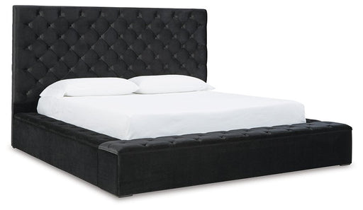 Lindenfield Upholstered Bed with Storage - Premium Bed from Ashley Furniture - Just $965.33! Shop now at Furniture Wholesale Plus  We are the best furniture store in Nashville, Hendersonville, Goodlettsville, Madison, Antioch, Mount Juliet, Lebanon, Gallatin, Springfield, Murfreesboro, Franklin, Brentwood