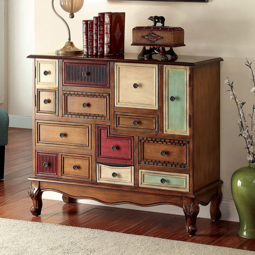 DESREE Multi/Antique Walnut Accent Chest - Premium Chest from FOA East - Just $772.20! Shop now at Furniture Wholesale Plus  We are the best furniture store in Nashville, Hendersonville, Goodlettsville, Madison, Antioch, Mount Juliet, Lebanon, Gallatin, Springfield, Murfreesboro, Franklin, Brentwood