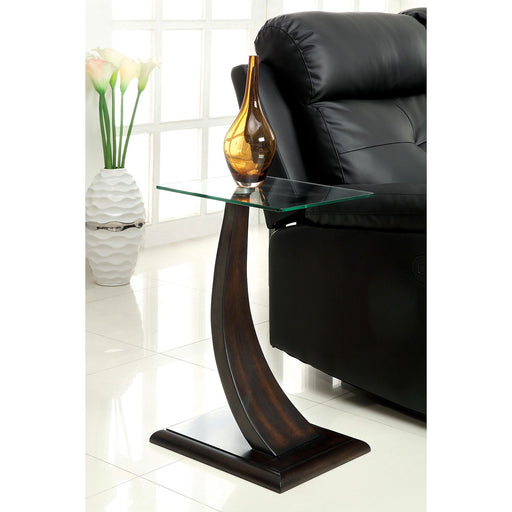 VALON Dark Walnut Side Table - Premium End Table from FOA East - Just $140.40! Shop now at Furniture Wholesale Plus  We are the best furniture store in Nashville, Hendersonville, Goodlettsville, Madison, Antioch, Mount Juliet, Lebanon, Gallatin, Springfield, Murfreesboro, Franklin, Brentwood