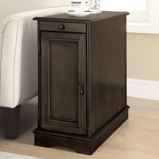 LILITH I Gray Side Table w/ USB - Premium End Table from FOA East - Just $278.85! Shop now at Furniture Wholesale Plus  We are the best furniture store in Nashville, Hendersonville, Goodlettsville, Madison, Antioch, Mount Juliet, Lebanon, Gallatin, Springfield, Murfreesboro, Franklin, Brentwood