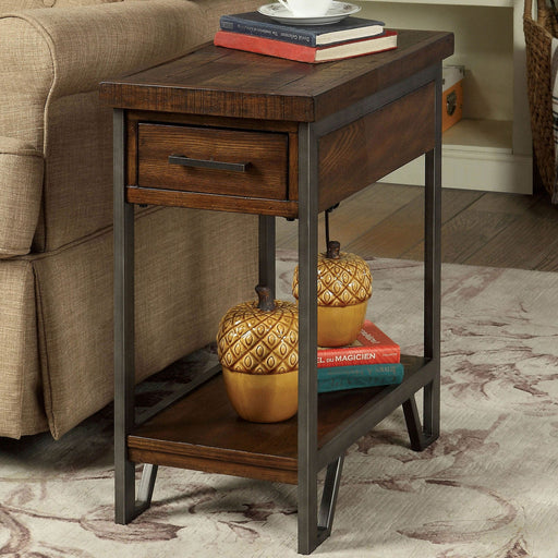 Dundalk Dark Oak Side Table - Premium End Table from FOA East - Just $208.65! Shop now at Furniture Wholesale Plus  We are the best furniture store in Nashville, Hendersonville, Goodlettsville, Madison, Antioch, Mount Juliet, Lebanon, Gallatin, Springfield, Murfreesboro, Franklin, Brentwood