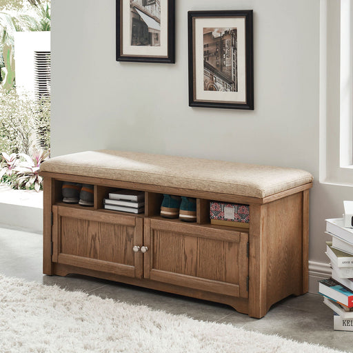 Gwebdolyn Oak Shoe Bench - Premium Bench from FOA East - Just $374.40! Shop now at Furniture Wholesale Plus  We are the best furniture store in Nashville, Hendersonville, Goodlettsville, Madison, Antioch, Mount Juliet, Lebanon, Gallatin, Springfield, Murfreesboro, Franklin, Brentwood
