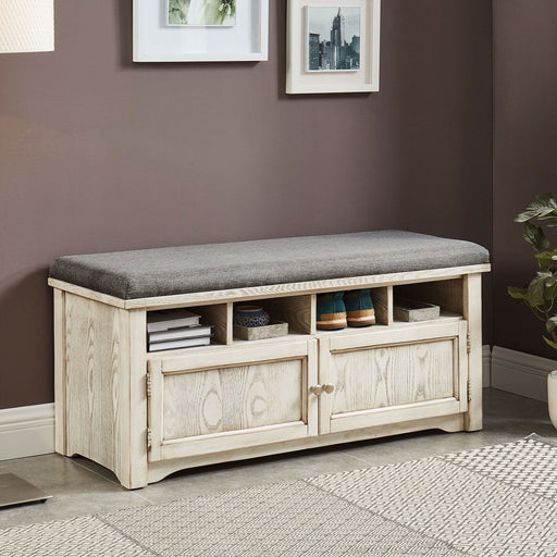 Gwebdolyn Weather White Shoe Bench - Premium Bench from FOA East - Just $374.40! Shop now at Furniture Wholesale Plus  We are the best furniture store in Nashville, Hendersonville, Goodlettsville, Madison, Antioch, Mount Juliet, Lebanon, Gallatin, Springfield, Murfreesboro, Franklin, Brentwood