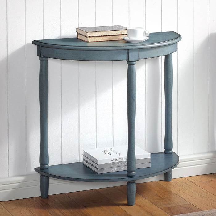 MENTON Side Table, Antq. Blue - Premium End Table from FOA East - Just $115.05! Shop now at Furniture Wholesale Plus  We are the best furniture store in Nashville, Hendersonville, Goodlettsville, Madison, Antioch, Mount Juliet, Lebanon, Gallatin, Springfield, Murfreesboro, Franklin, Brentwood