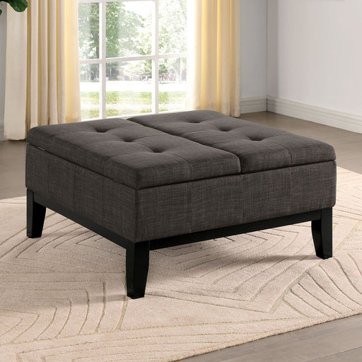 FAZIO Storage Ottoman, Gray - Premium Ottoman from FOA East - Just $278.85! Shop now at Furniture Wholesale Plus  We are the best furniture store in Nashville, Hendersonville, Goodlettsville, Madison, Antioch, Mount Juliet, Lebanon, Gallatin, Springfield, Murfreesboro, Franklin, Brentwood