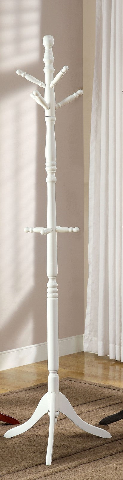 Putnam White Coat Rack - Premium Coat Rack from FOA East - Just $44.85! Shop now at Furniture Wholesale Plus  We are the best furniture store in Nashville, Hendersonville, Goodlettsville, Madison, Antioch, Mount Juliet, Lebanon, Gallatin, Springfield, Murfreesboro, Franklin, Brentwood