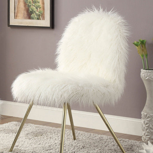 Caoimhe White/Gold Accent Chair - Premium Accent Chair from FOA East - Just $208.65! Shop now at Furniture Wholesale Plus  We are the best furniture store in Nashville, Hendersonville, Goodlettsville, Madison, Antioch, Mount Juliet, Lebanon, Gallatin, Springfield, Murfreesboro, Franklin, Brentwood