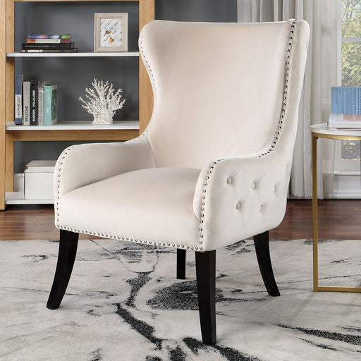 SOLEDAD Accent Chair, Beige - Premium Chair from FOA East - Just $374.40! Shop now at Furniture Wholesale Plus  We are the best furniture store in Nashville, Hendersonville, Goodlettsville, Madison, Antioch, Mount Juliet, Lebanon, Gallatin, Springfield, Murfreesboro, Franklin, Brentwood