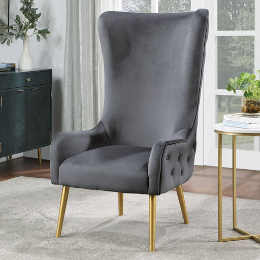 QUINTANA Accent Chair, Gray - Premium Chair from FOA East - Just $514.80! Shop now at Furniture Wholesale Plus  We are the best furniture store in Nashville, Hendersonville, Goodlettsville, Madison, Antioch, Mount Juliet, Lebanon, Gallatin, Springfield, Murfreesboro, Franklin, Brentwood